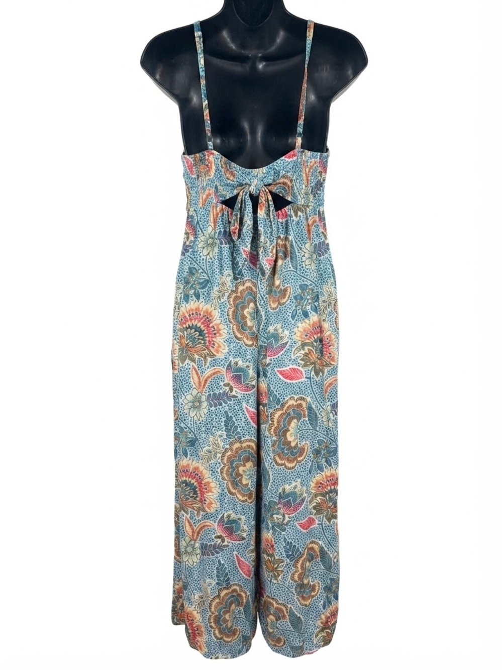 Angie Paisley Print V-Neck Wide-Leg Jumpsuit small - Picture 9 of 9
